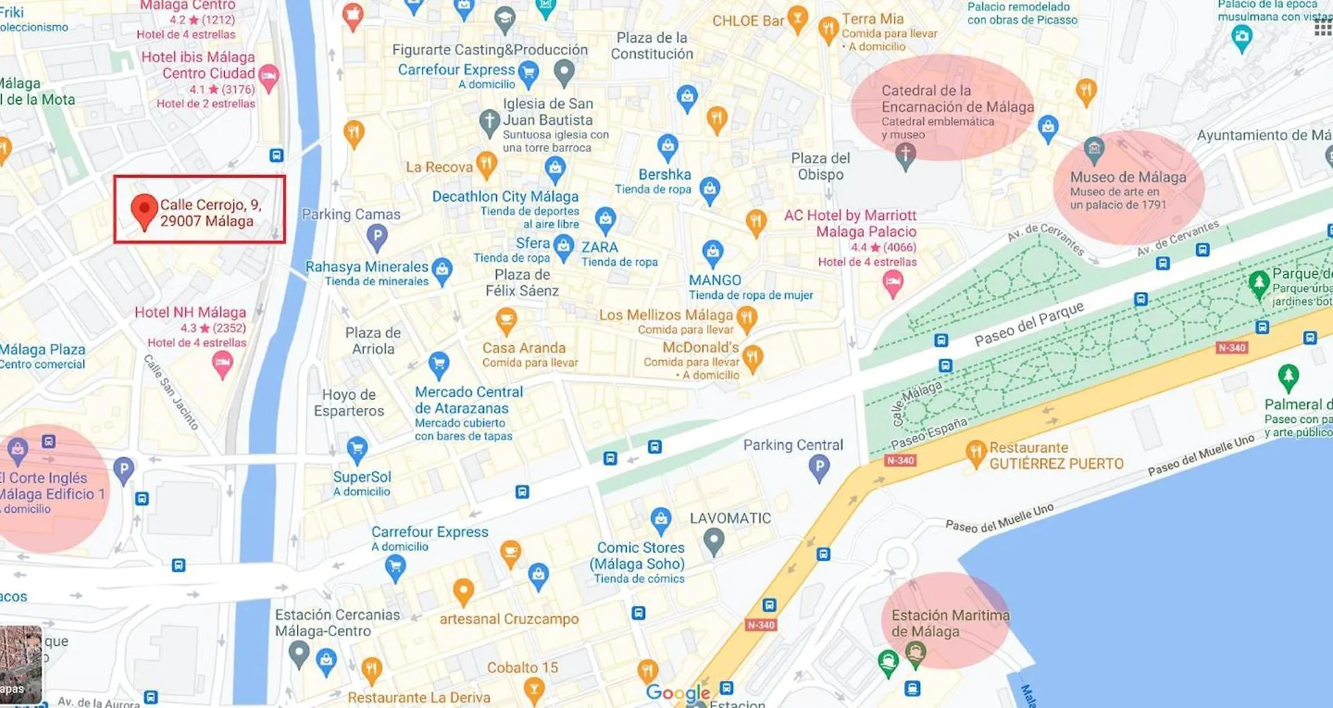 Acogedor apartamento en Málaga centro 0*,